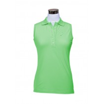 Damen Polo Shirt Brae ärmellos grün