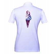Brittigan Damen Golf Polo Shirt Icy Kurzarm weiss