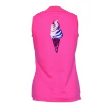 Brittigan Damen Golf Polo Shirt Icy ärmellos pink
