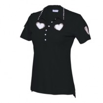 Brittigan Damen Golf Polo Shirt Twinkle schwarz