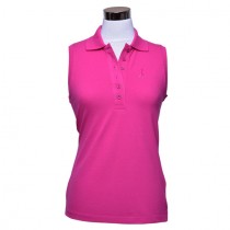 Damen Polo Shirt Brae ärmellos pink