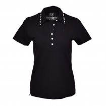 Brittigan Damen Golf Polo Shirt Princess mit Arm schwarz