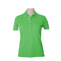 Damen Polo uni grün