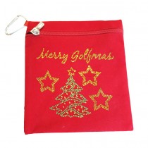 Brittigan Weihnachts Accessoire Bag Merry Golfmas rot